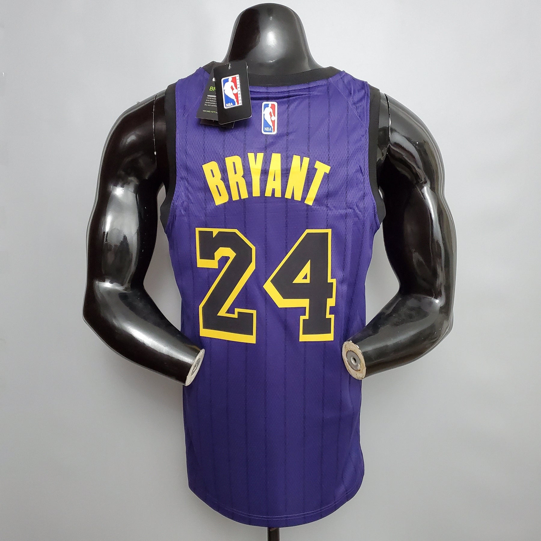 Camisa NBA Lakers #24 Bryant Purple Stripe - 23/24
