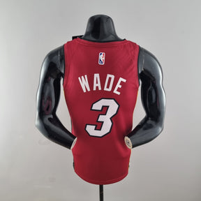 Camisa NBA Miami Heat #3 Wade - 75° Aniversário Red