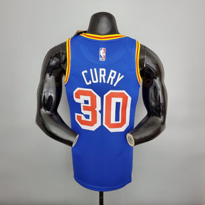 Camisa NBA Golden State Warriors #30 Curry - Retro Blue
