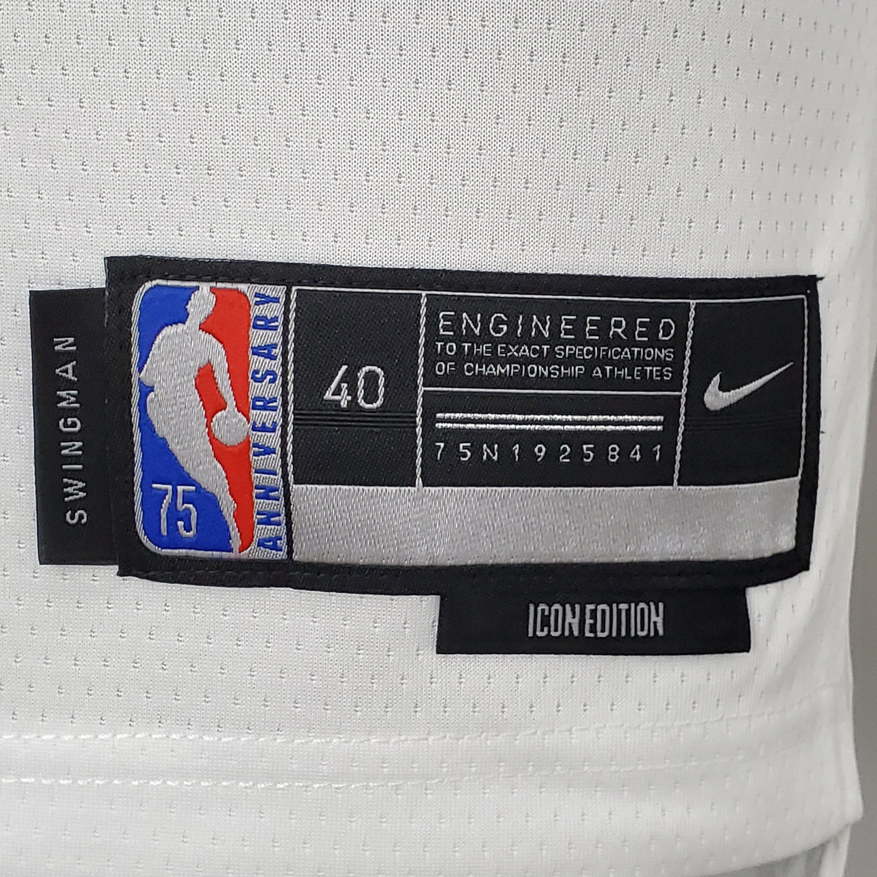 Camisa NBA Memphis Grizzlies #12 Morant - 75° Aniversário White