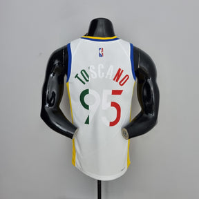 Camisa NBA Golden State Warriors #95 Toscano - Mexico White