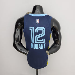 Camisa NBA Memphis Grizzlies #12 Morant - 75° Aniversário Blue