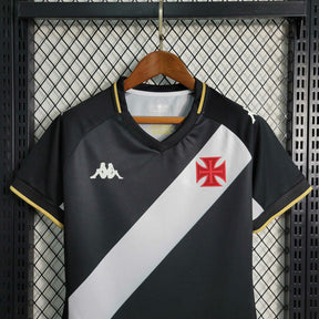 Camisa Vasco I 2023/24 - Torcedor Kappa Feminina - Preta