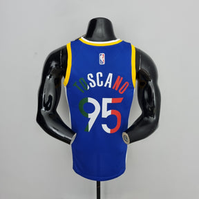 Camisa NBA Golden State Warriors #95 Toscano - Mexico Blue