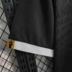Camisa Vasco da Gama III 23/24 - Torcedor Kappa Masculina - Preta com detalhes em branco e dourado