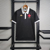 Camisa Vasco da Gama III 23/24 - Torcedor Kappa Masculina - Preta com detalhes em branco e dourado