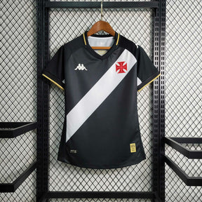 Camisa Vasco I 2023/24 - Torcedor Kappa Feminina - Preta