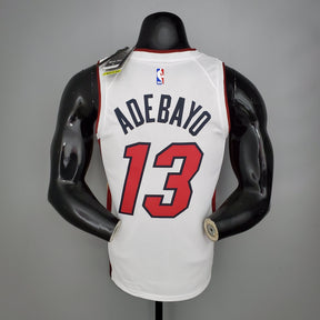Camisa NBA Miami Heat #13 Adebayo - 75° Aniversário White